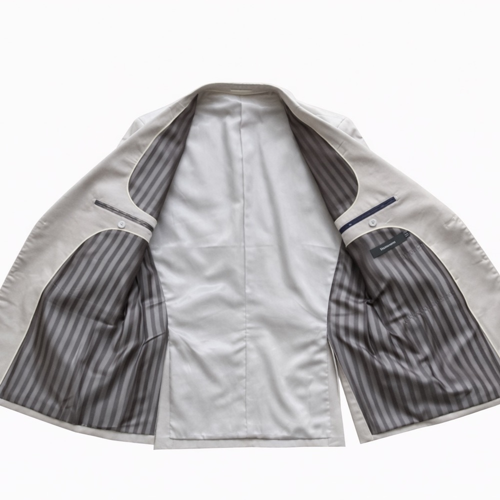 Matinique Elegant 4-Season Men's Cream Blazer - Picture 9 of 11